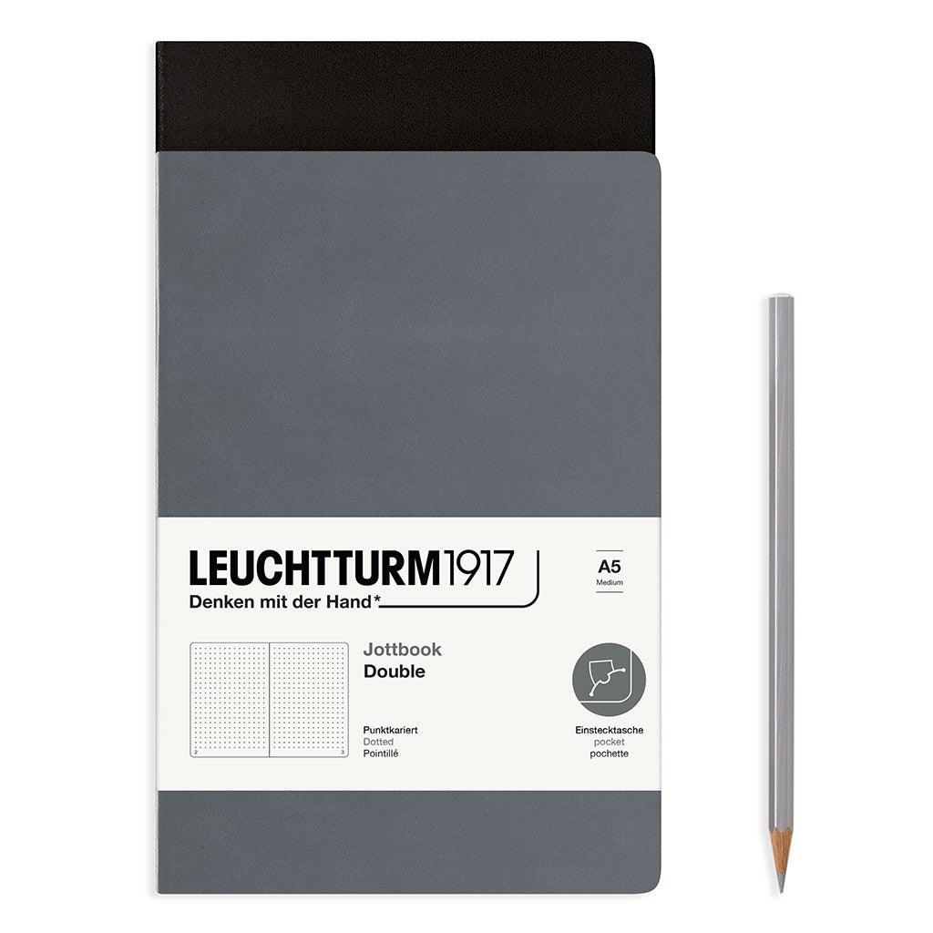 Leuchtturm1917 A5 Medium Softcover Dotted Notebook - Black