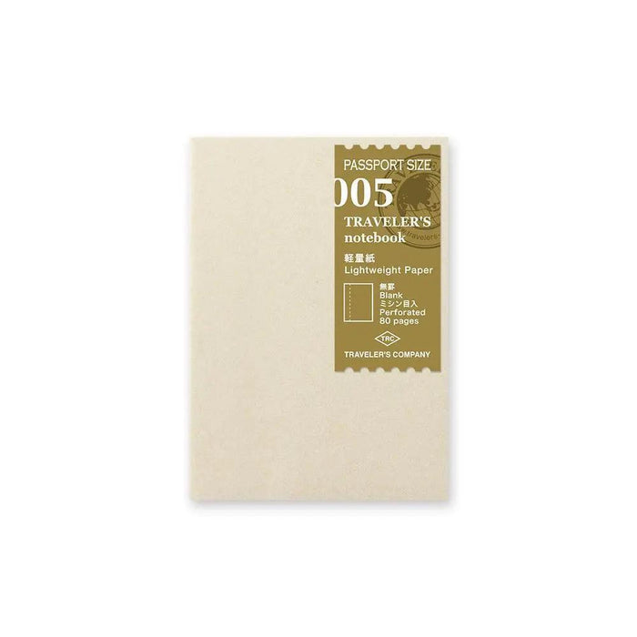 Traveler's Company - 005 Lightweight Paper Notebook Refill (Passport) - Urban Kit Supply