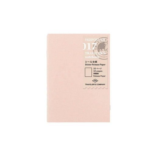 Traveler's Company - 017 Sticker Release Paper Refill (Passport) - Urban Kit Supply
