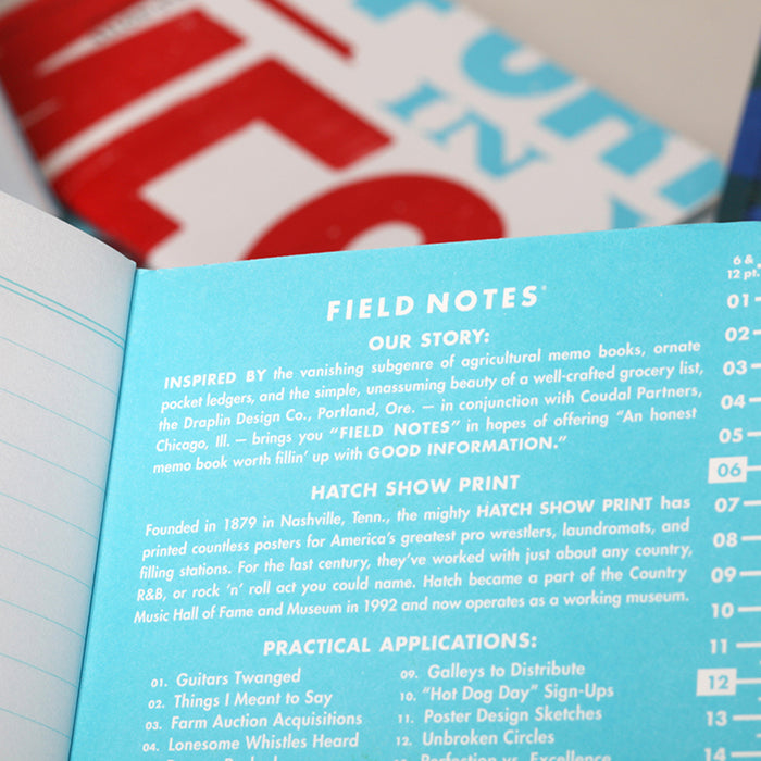 Field Notes Hatch muistivihko (3-pack)