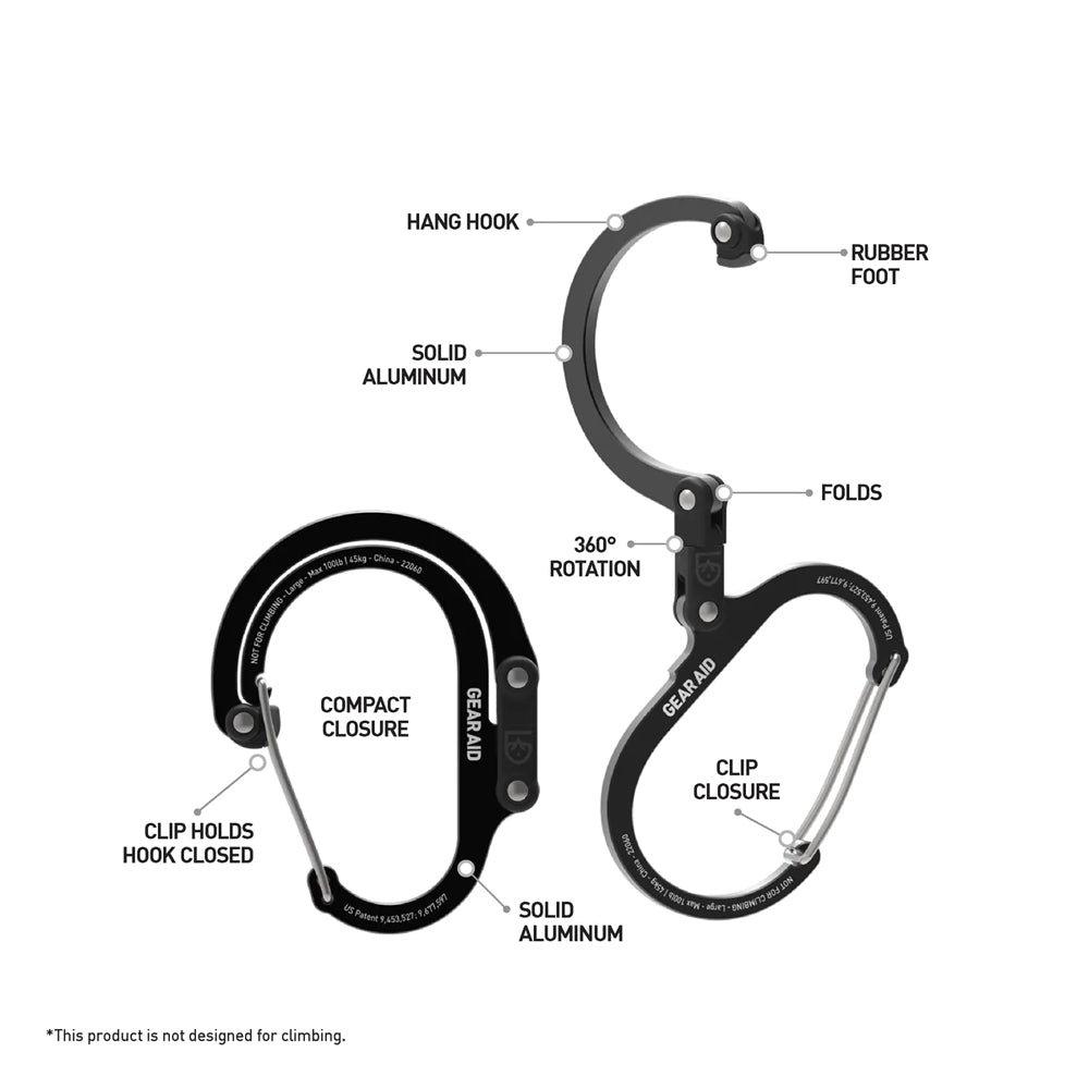 Gear Aid Heroclip Large: Gear Aid Hanger for Your Gear — Urban Kit Supply