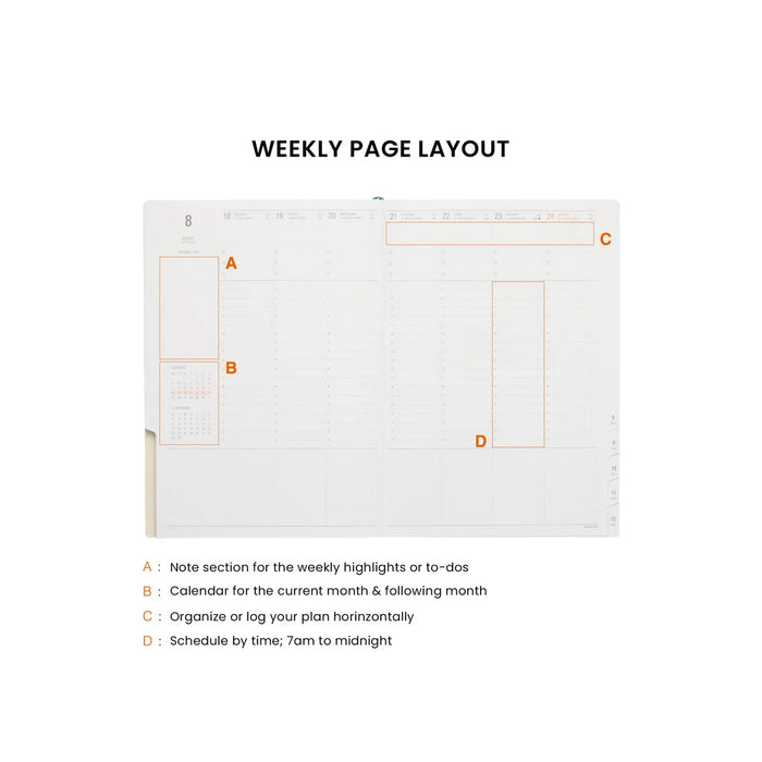Hightide Diary Classic A5 Vertical -kalenteri