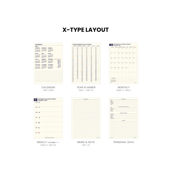 Hightide Diary Minute Manager A5 LEFT -kalenteri