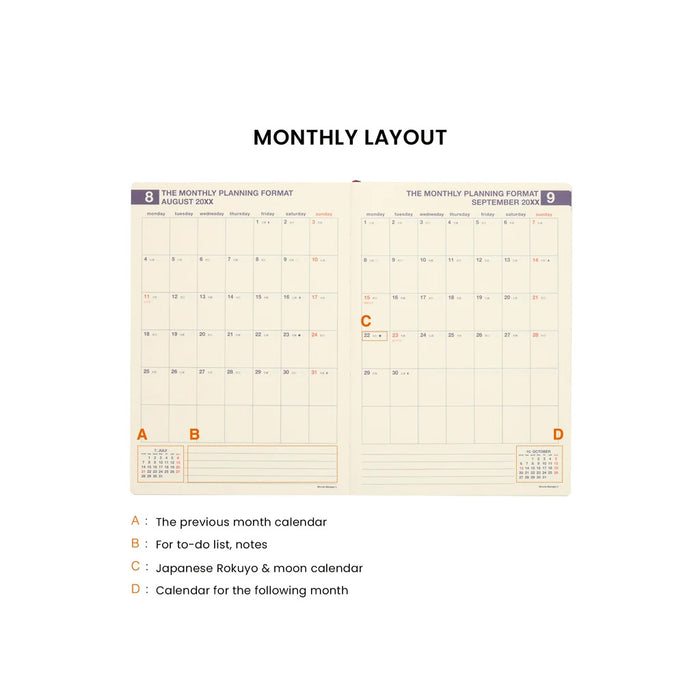 Hightide Diary Minute Manager A5 LEFT -kalenteri
