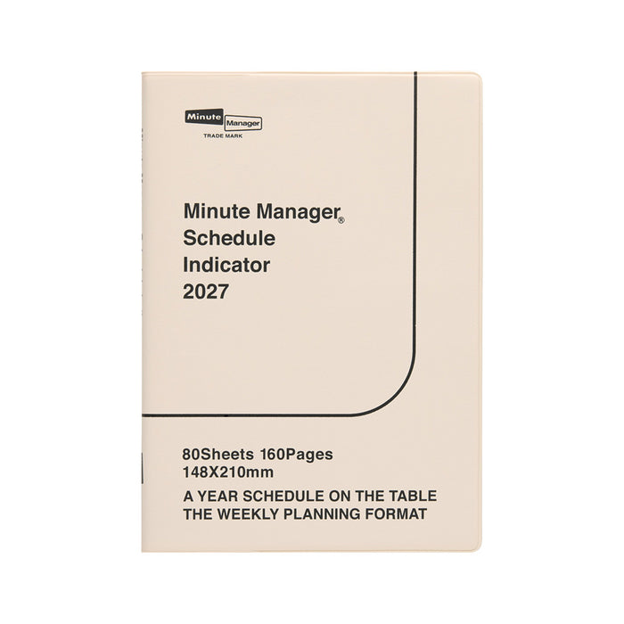 Hightide Diary Minute Manager A5 LEFT -kalenteri