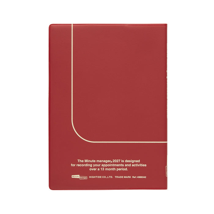 Hightide Diary Minute Manager A5 LEFT -kalenteri