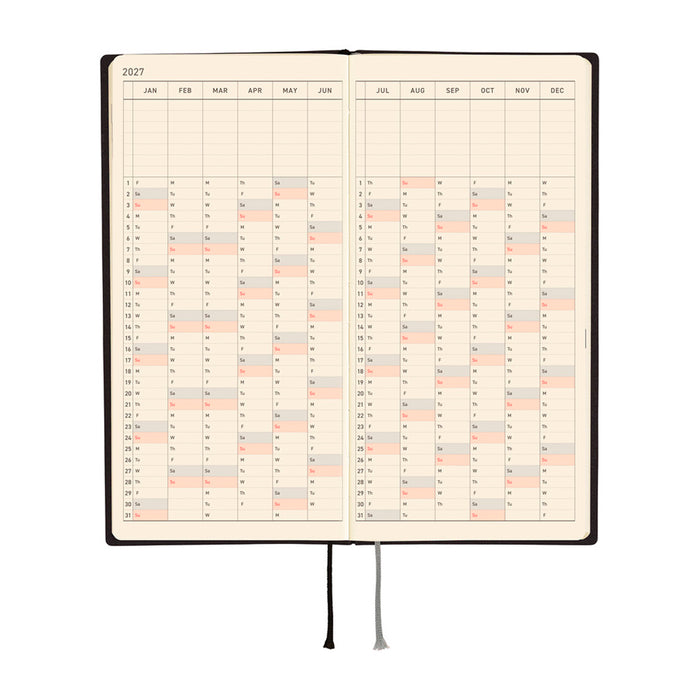 Hobonichi Weeks White Line 2027 -kalenteri