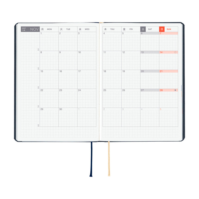 Hobonichi Hon A6 Slash 2027 -kalenteri