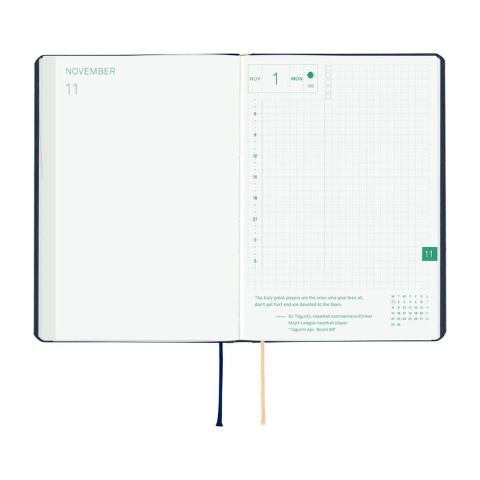 Hobonichi Hon A6 Slash 2027 -kalenteri
