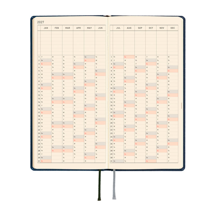 Hobonichi Weeks Colors 2027 -kalenteri
