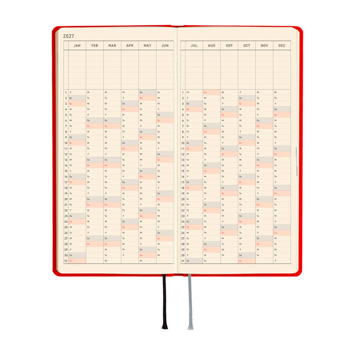 Hobonichi Weeks Colors 2027 -kalenteri