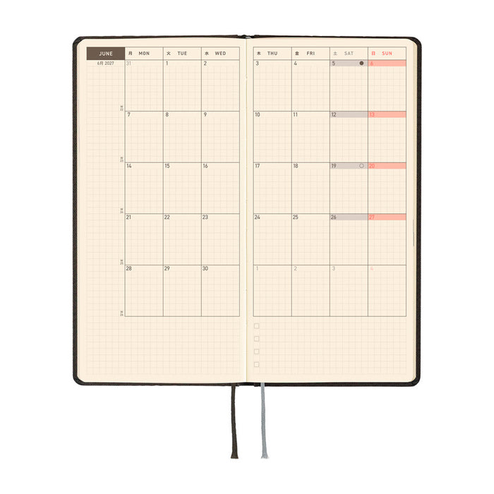 Hobonichi Weeks Paper Series 2027 -kalenteri