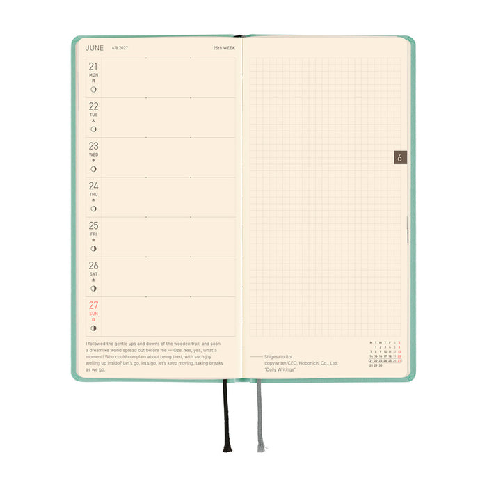 Hobonichi Weeks Paper Series 2027 -kalenteri