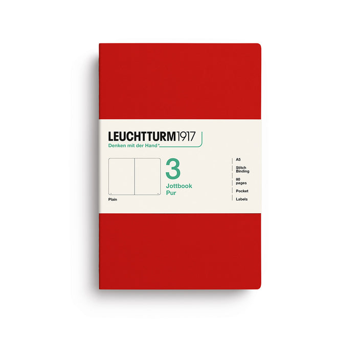 Leuchtturm1917 Jottbook Pur (A5) -muistivihko (3 kpl)
