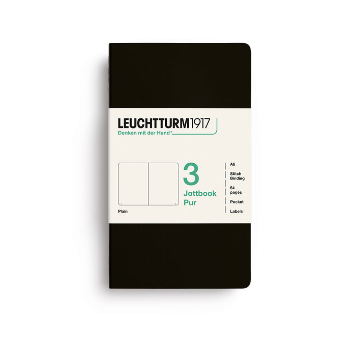 Leuchtturm1917 Jottbook Pur (A6) - Pack of 3