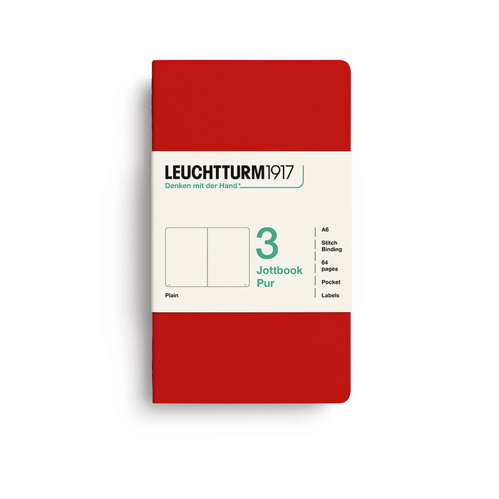 Leuchtturm1917 Jottbook Pur (A6) - Pack of 3