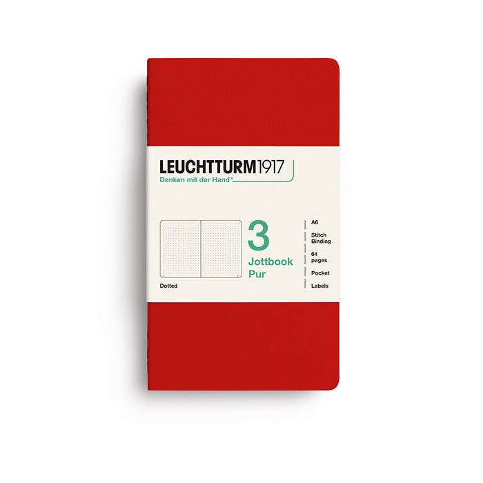 Leuchtturm1917 Jottbook Pur (A6) - Pack of 3