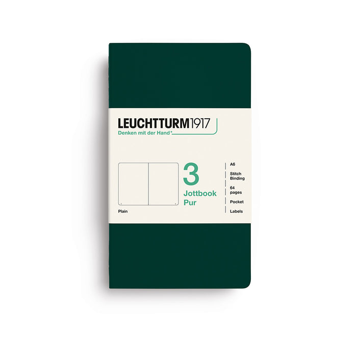 Leuchtturm1917 Jottbook Pur (A6) - Pack of 3