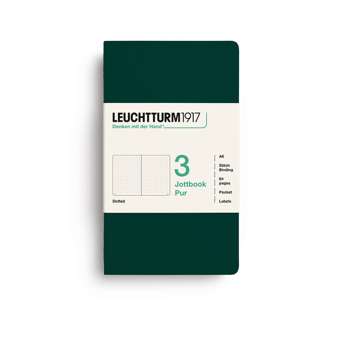 Leuchtturm1917 Jottbook Pur (A6) - Pack of 3