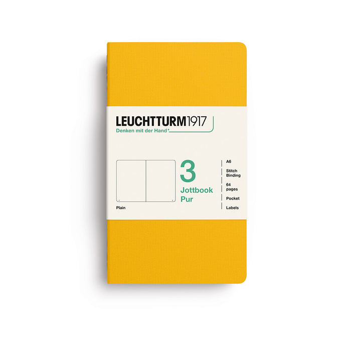 Leuchtturm1917 Jottbook Pur (A6) - Pack of 3