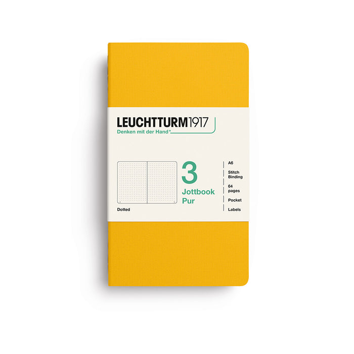 Leuchtturm1917 Jottbook Pur (A6) - Pack of 3