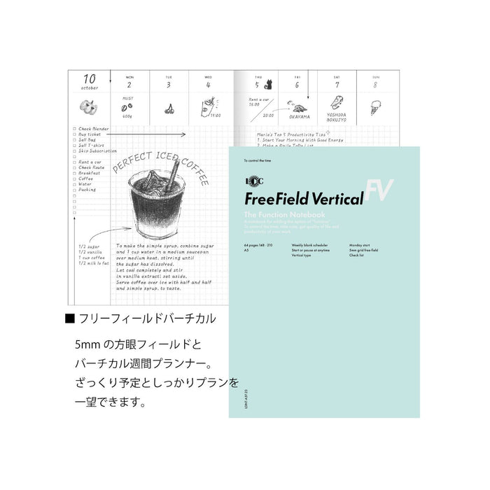 Luddite Function Notebook A5 - Free Field Vertical muistikirja