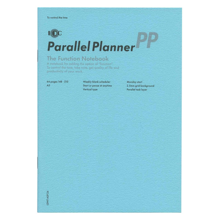 Luddite Function Notebook A5 - Parallel Planner muistikirja