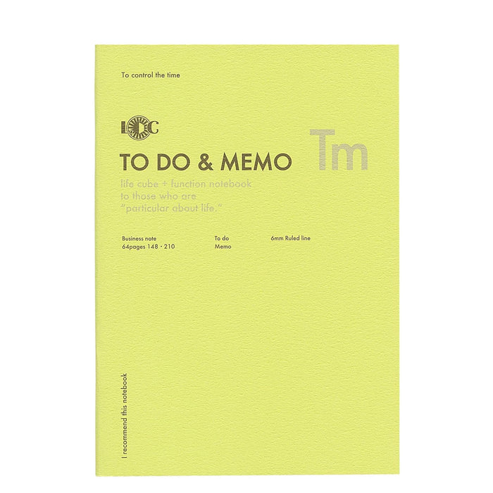 Luddite Function Notebook A5 - To Do & Memo muistikirja