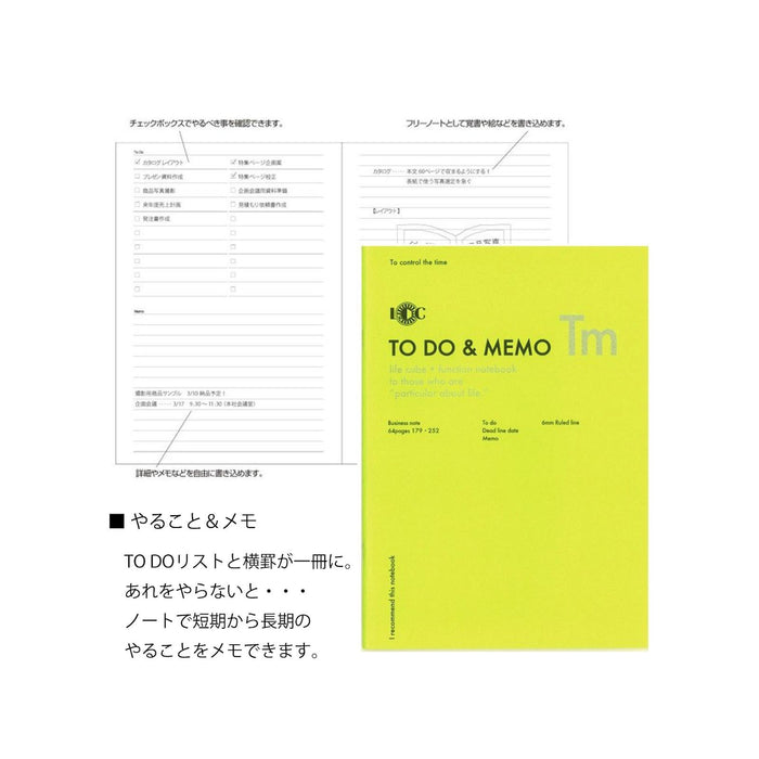 Luddite Function Notebook A5 - To Do & Memo muistikirja