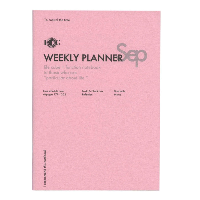 Luddite Function Notebook A5 - Weekly Separate Planner muistikirja