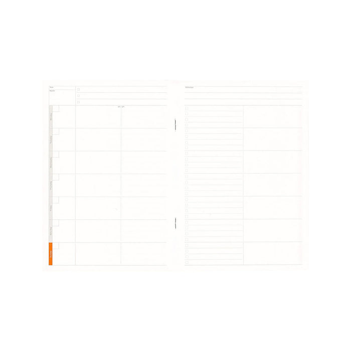 Luddite Function Notebook A5 - Weekly Separate Planner muistikirja