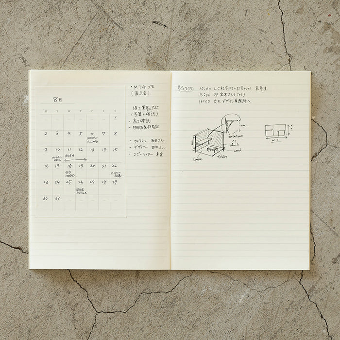 Midori MD Diary Sticker Free - kalenteritarra (16 kpl)