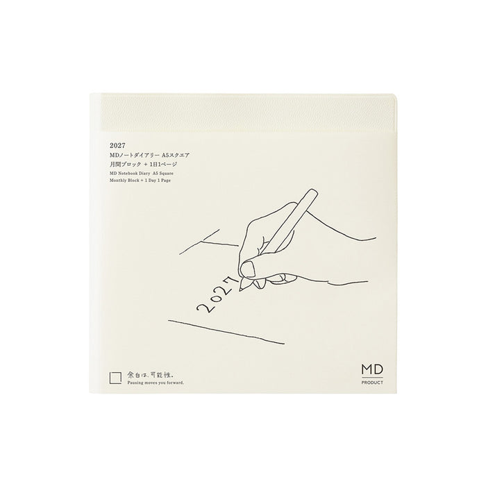 Midori MD Notebook Diary 1Day 1Page 2027 - A5 Square