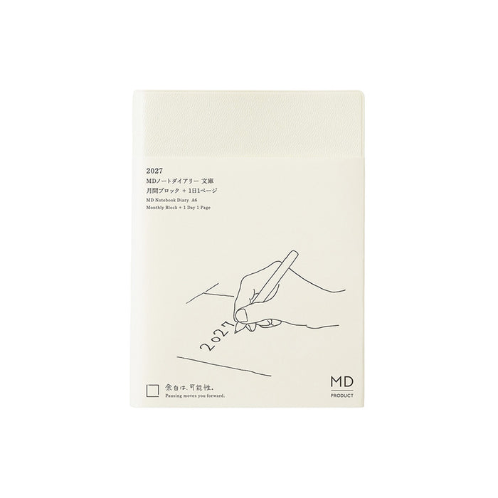 Midori MD Notebook Diary 1Day 1Page 2027 - A6