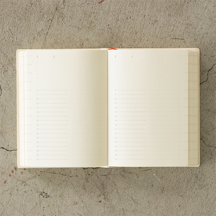 Midori MD Notebook Diary 1Day 1Page 2026 - A6
