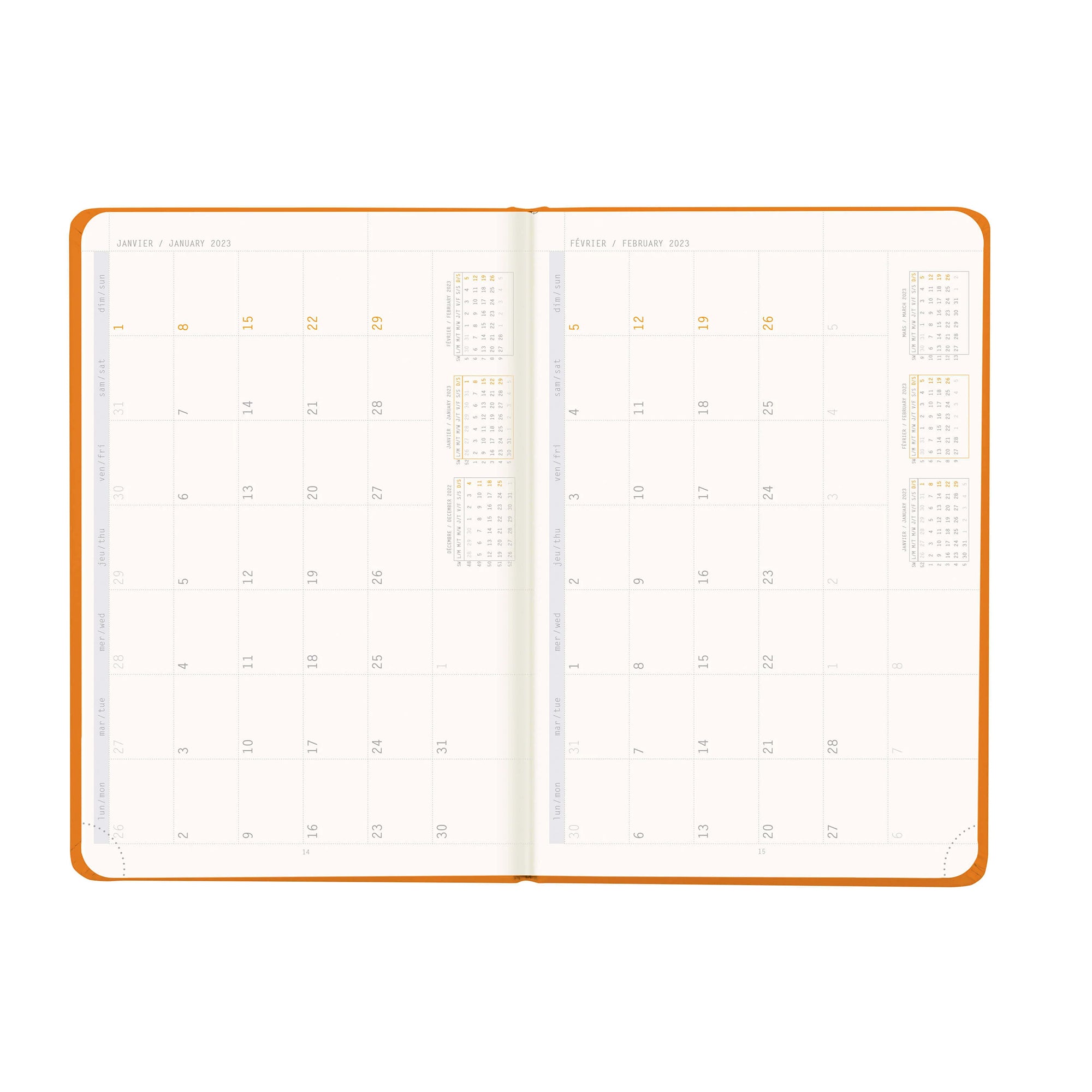 Ardium 2025 Simple Medium Dated Rhodia Webplanner 2025 A6 Hard Cover ...