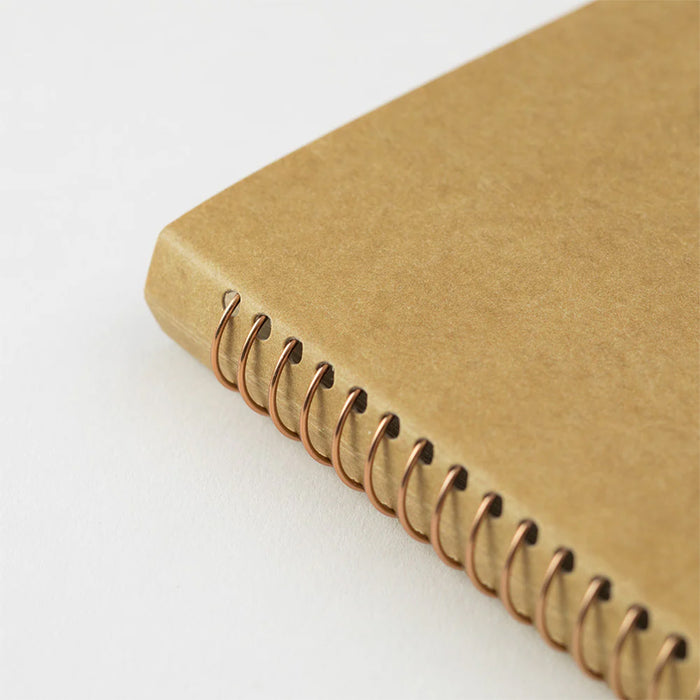 Traveler's Company Spiral Ring Notebook - A5 Slim Blank DW Kraft Paper