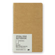 Traveler's Company Spiral Ring Notebook - A5 Slim Blank MD Paper White