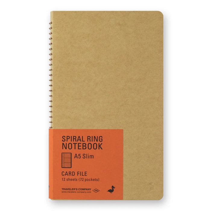 Traveler's Company Spiral Ring Notebook - A5 Slim Card File