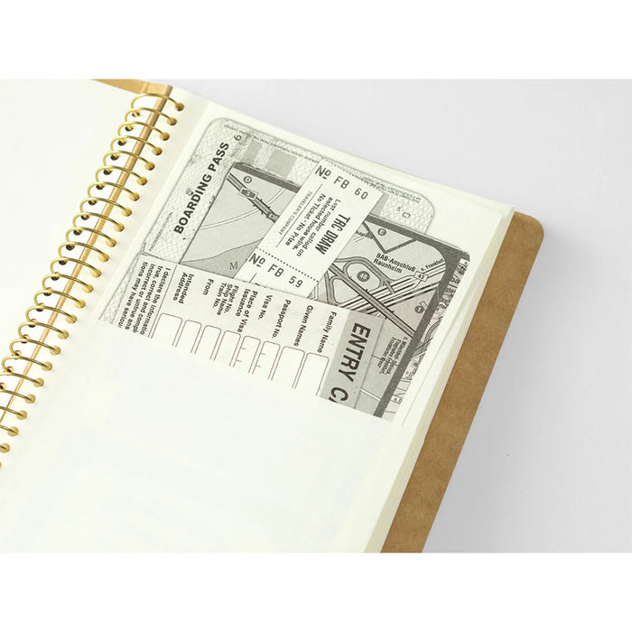 Traveler's Company Spiral Ring Notebook - A5 Slim Paper Pocket