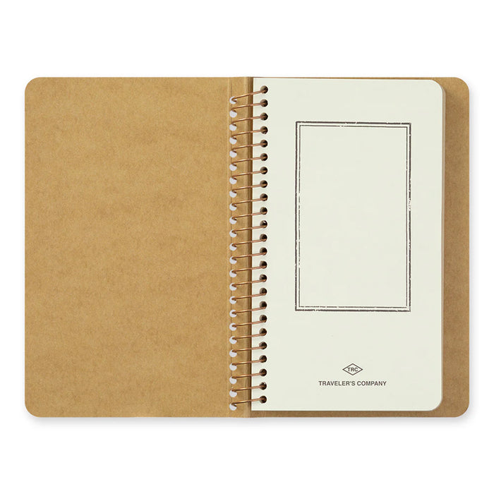 Traveler's Company Spiral Ring Notebook - A6 Slim Blank DW Kraft Paper