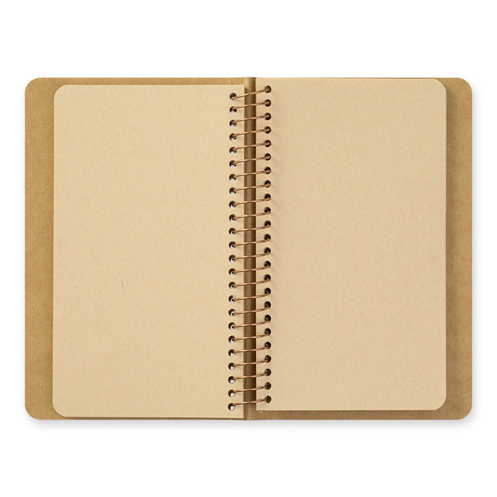 Traveler's Company Spiral Ring Notebook - A6 Slim Blank DW Kraft Paper