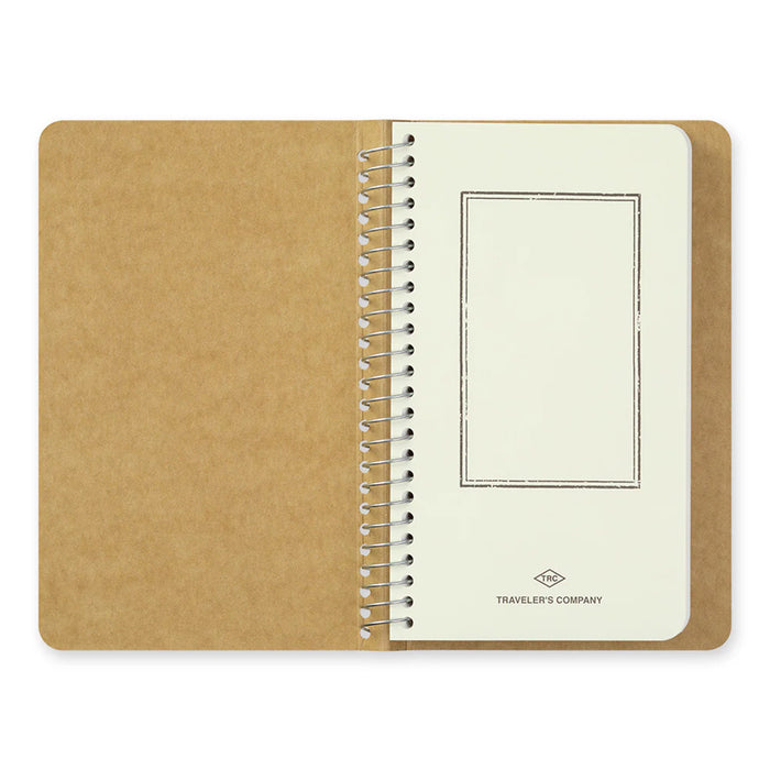 Traveler's Company Spiral Ring Notebook - A6 Slim Blank MD Paper White