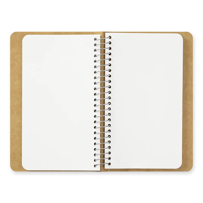 Traveler's Company Spiral Ring Notebook - A6 Slim Blank MD Paper White