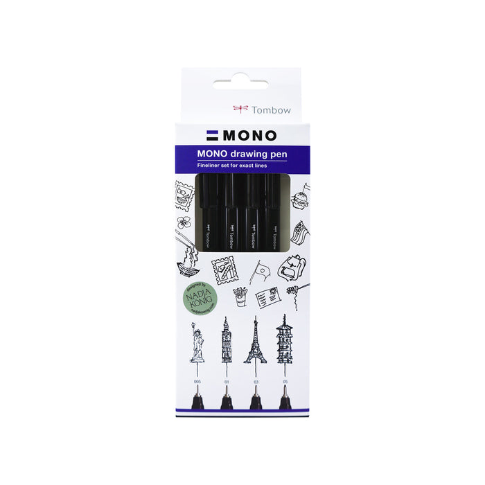 Tombow Fineliner MONO Drawing Pen Set