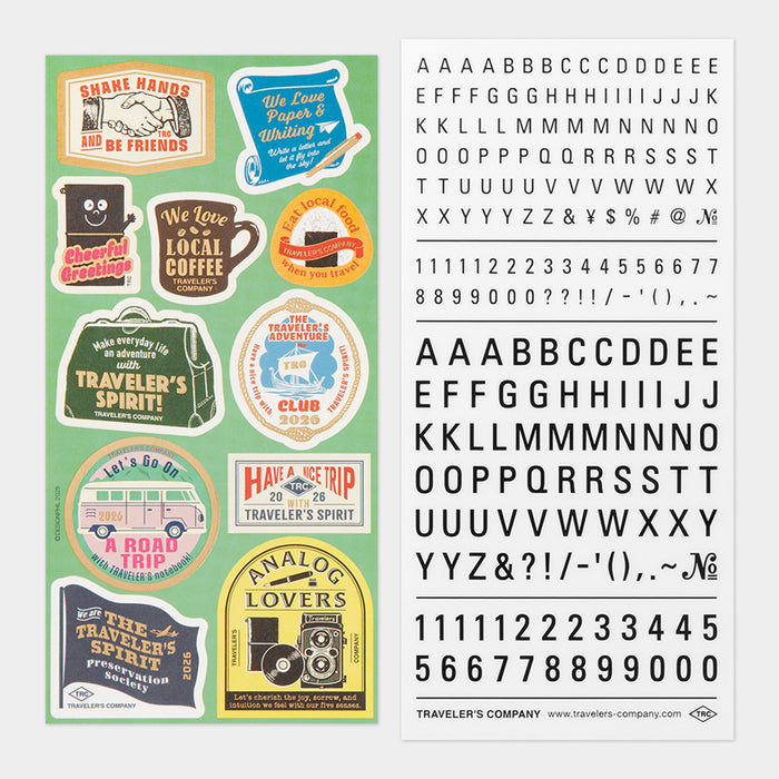 Traveler's Company 2026 - Customized Sticker Set