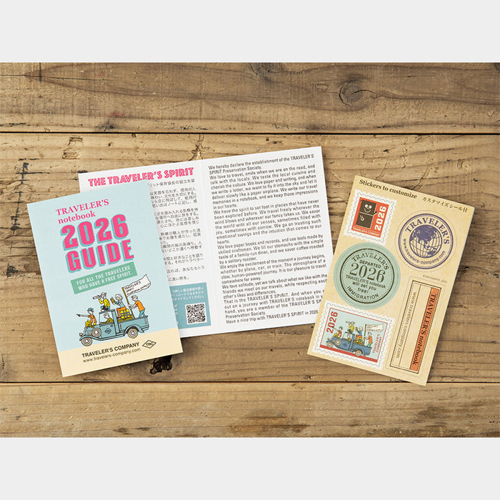 Traveler's Company 2026 - Monthly Diary Refill (Passport)