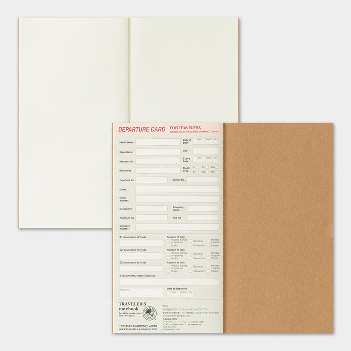 Traveler's Company 2026 - Monthly Diary Refill (Regular)