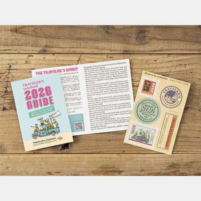 Traveler's Company 2026 - Weekly Diary Refill (Passport) -kalenteri