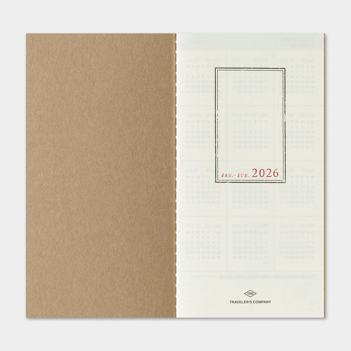 Traveler's Company 2026 Weekly + Memo Refill (Regular)